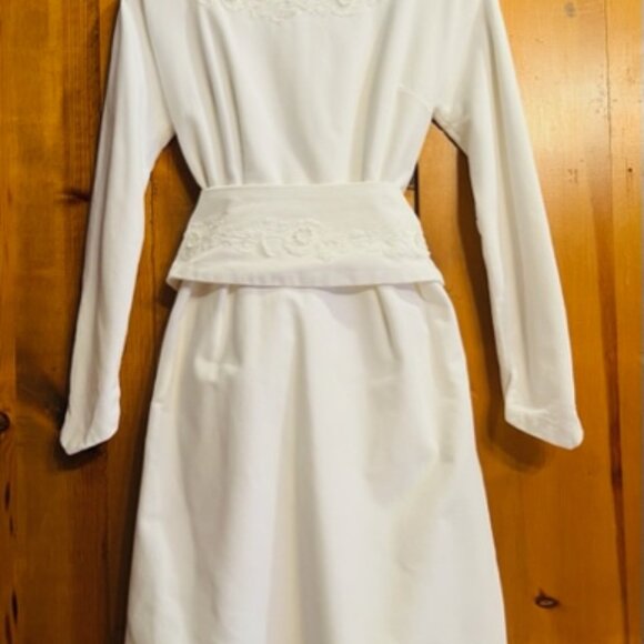 Vintage Montreal Fashion Sample Velvet Wedding/Winter Cocktail Dress - Picture 2 of 16